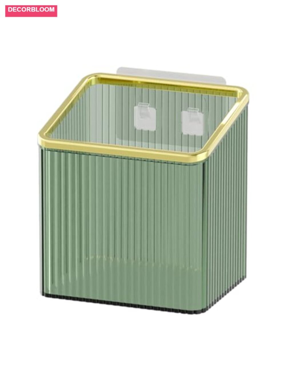 Adhesive Wall Mounted Floating Shelf Organizer No Drilling Plastic Storage Bin